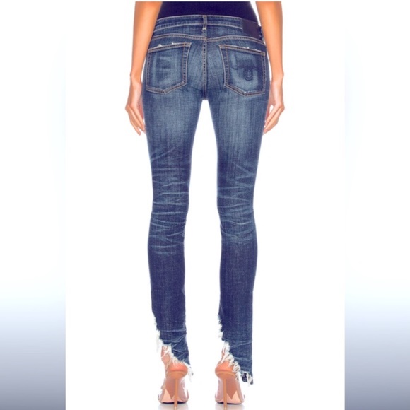 R13 Kate Skinny Angled Hem Jeans Size 27 - Picture 4 of 14